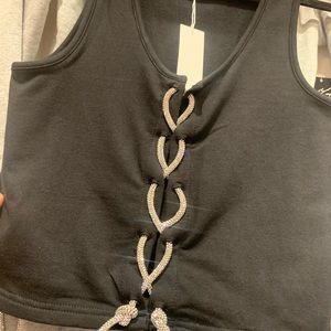 Sleeveless Bling Top